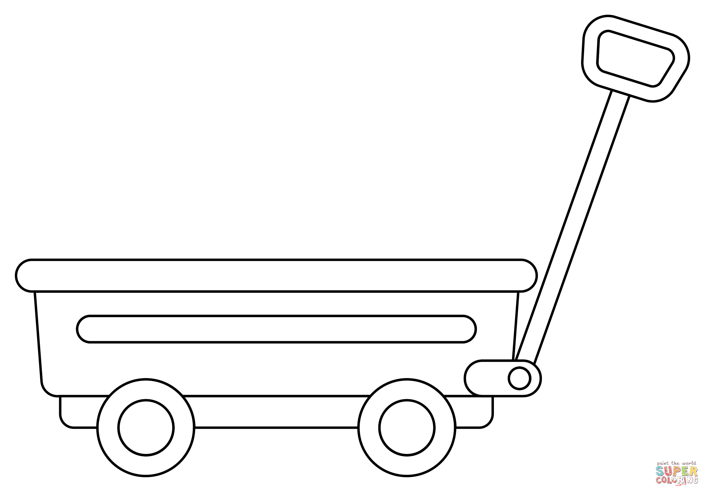 Red wagon coloring page free printable coloring pages