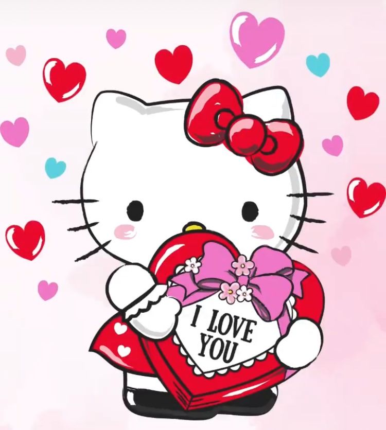 I love you âï walpaper hello kitty hello kitty pictures hello kitty images