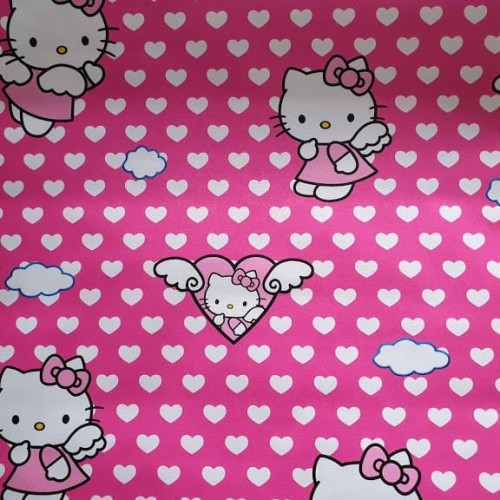 Jual wallpaper stiker dinding motif hello kitty love