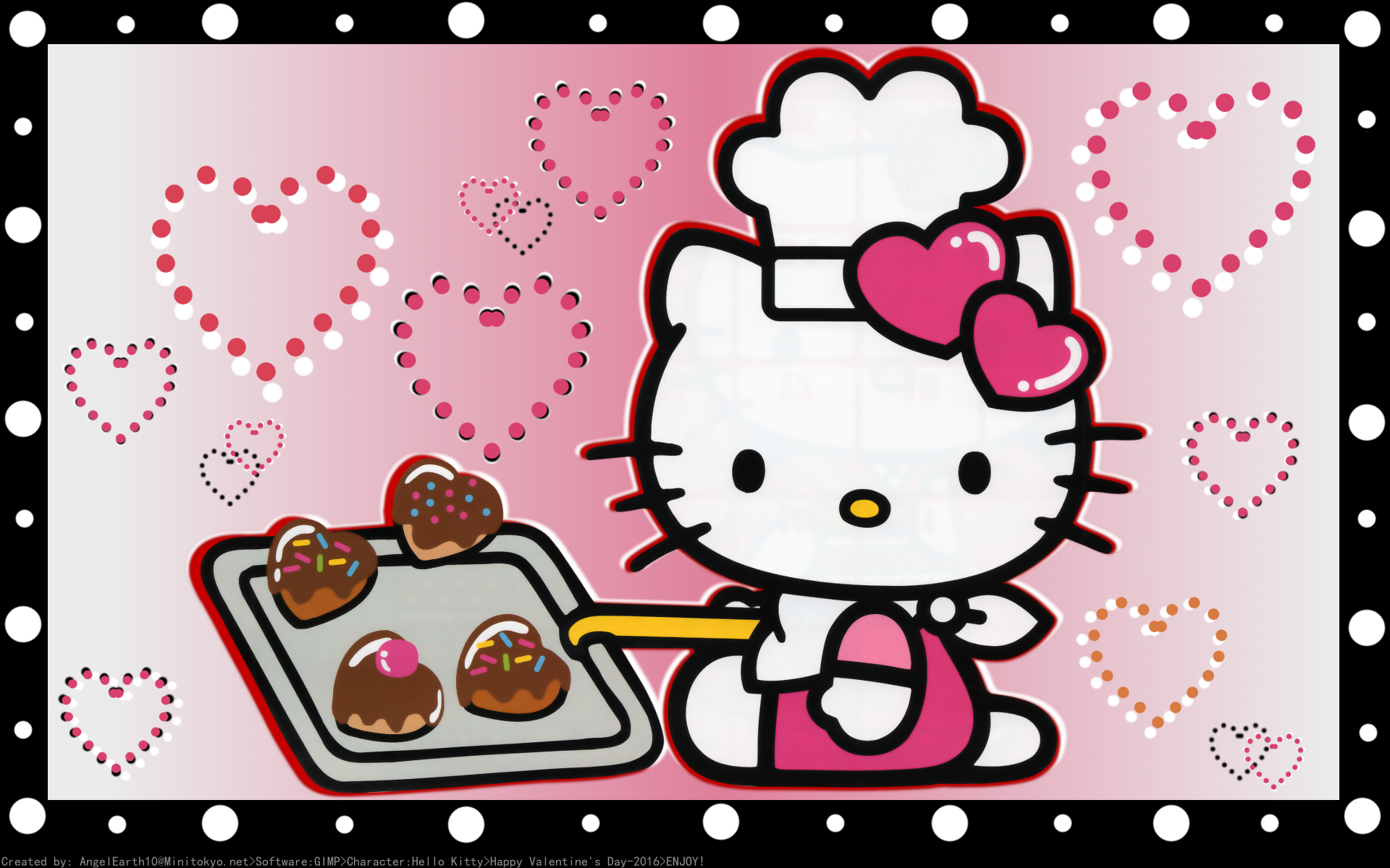 Hello kitty series wallpaper chef of love