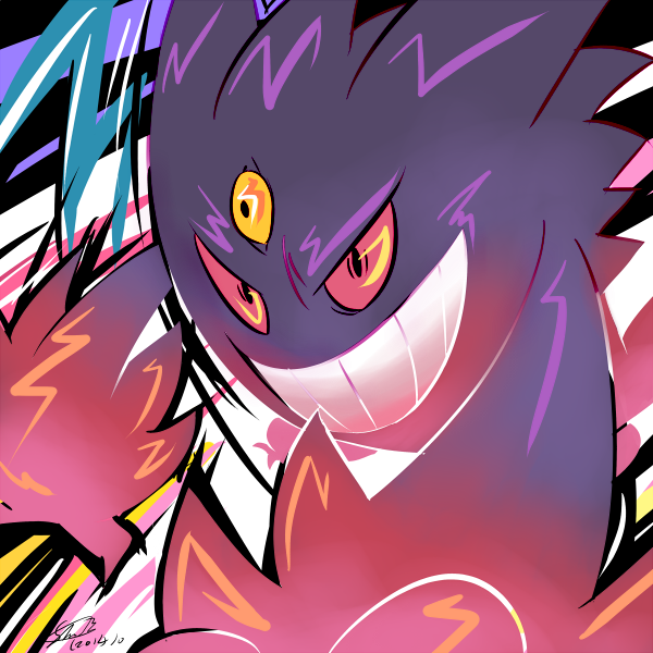 Shiny Mega Gengar by Zaphy1415926 on DeviantArt