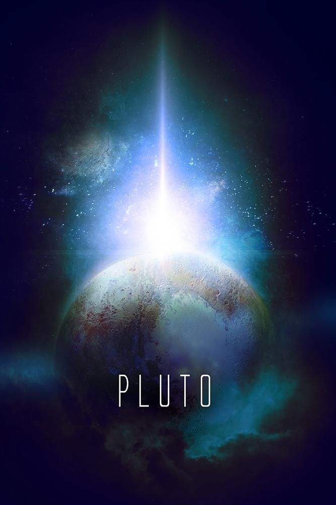 Dwarf planet pluto poster planets and moons space and astronomy dwarf planet