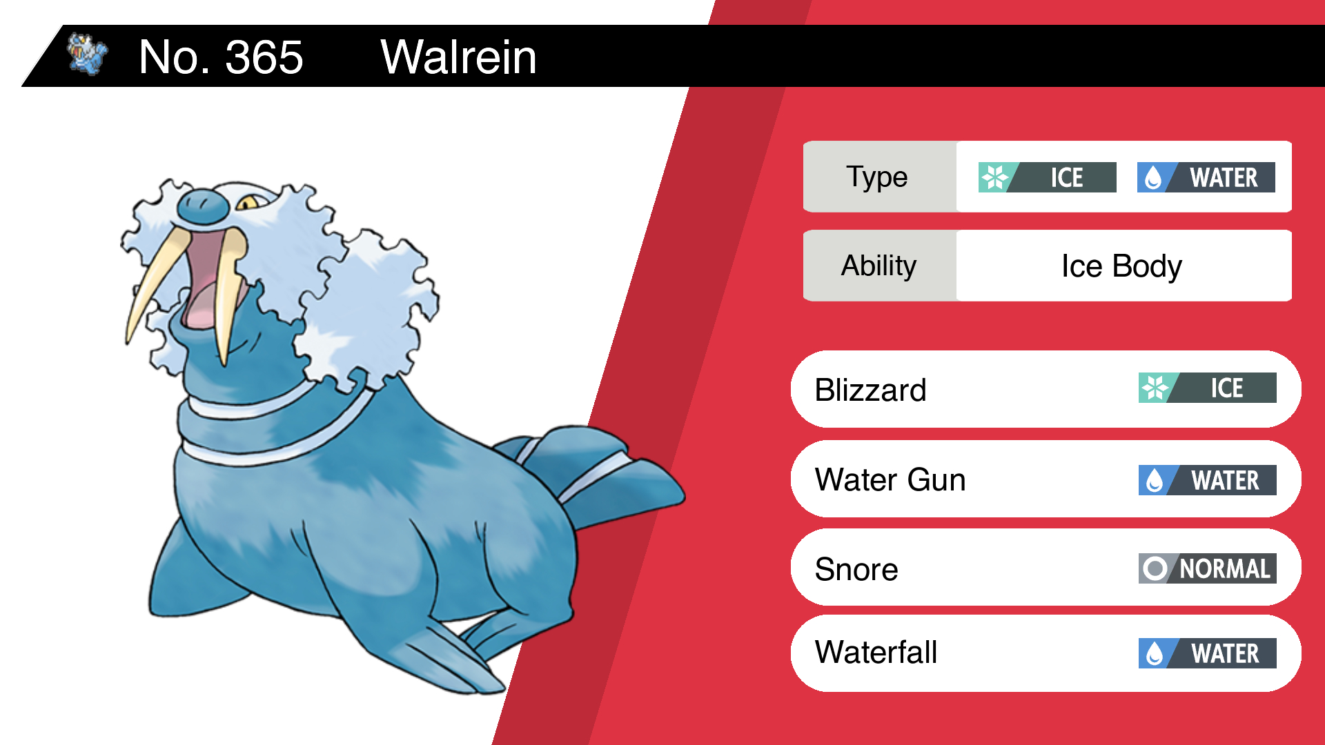 Random pokemon bot on walrein ability ice body moves blizzard water gun snore waterfall pokemon walrein httpstcofvfpkgjsd