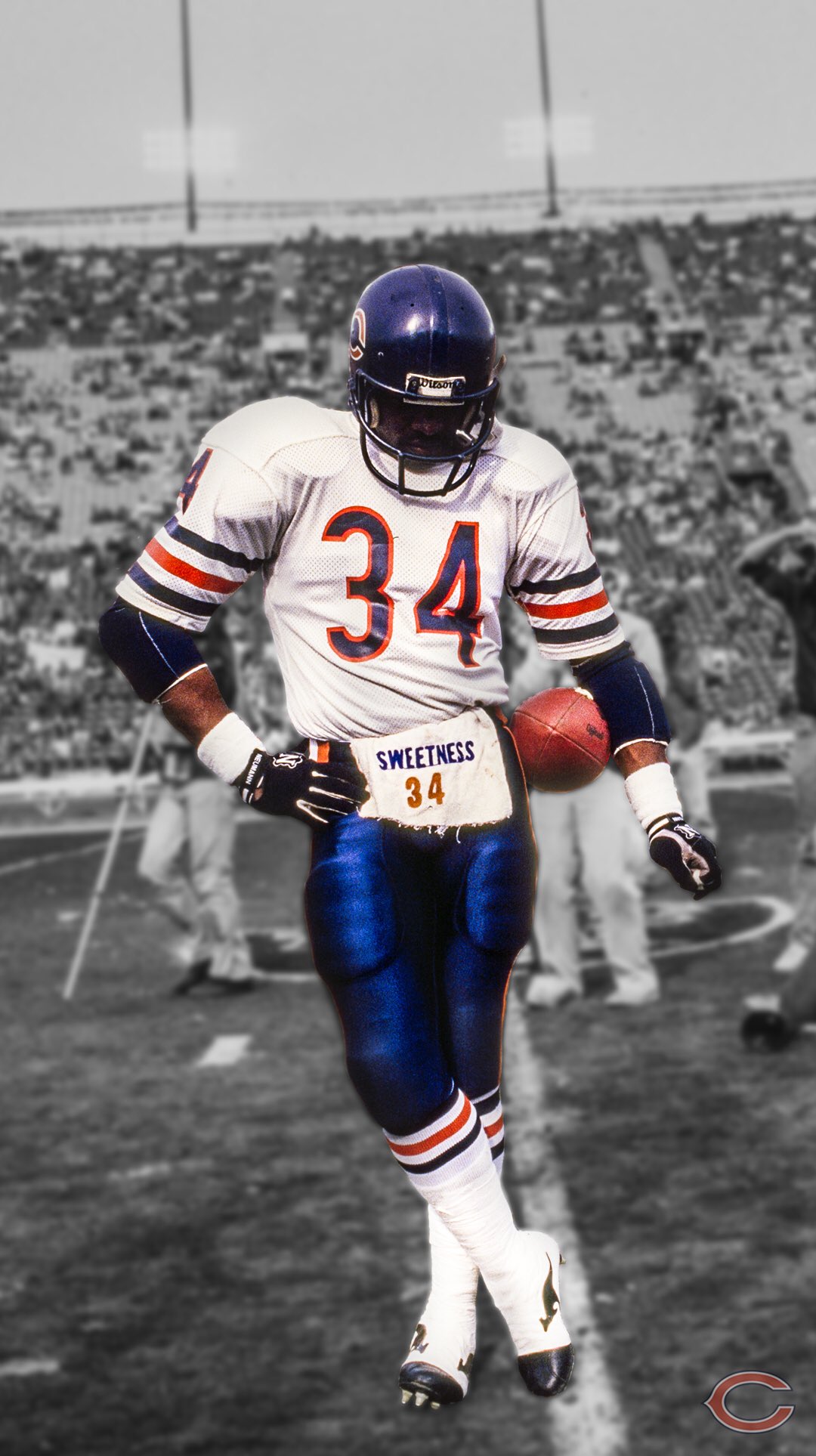 Chicago bears on walter payton wallpaperwednesday sweetness honor da ð by updating your lock screen with one of these special edition wallpapers ðâï httpstcoktqrtyohq