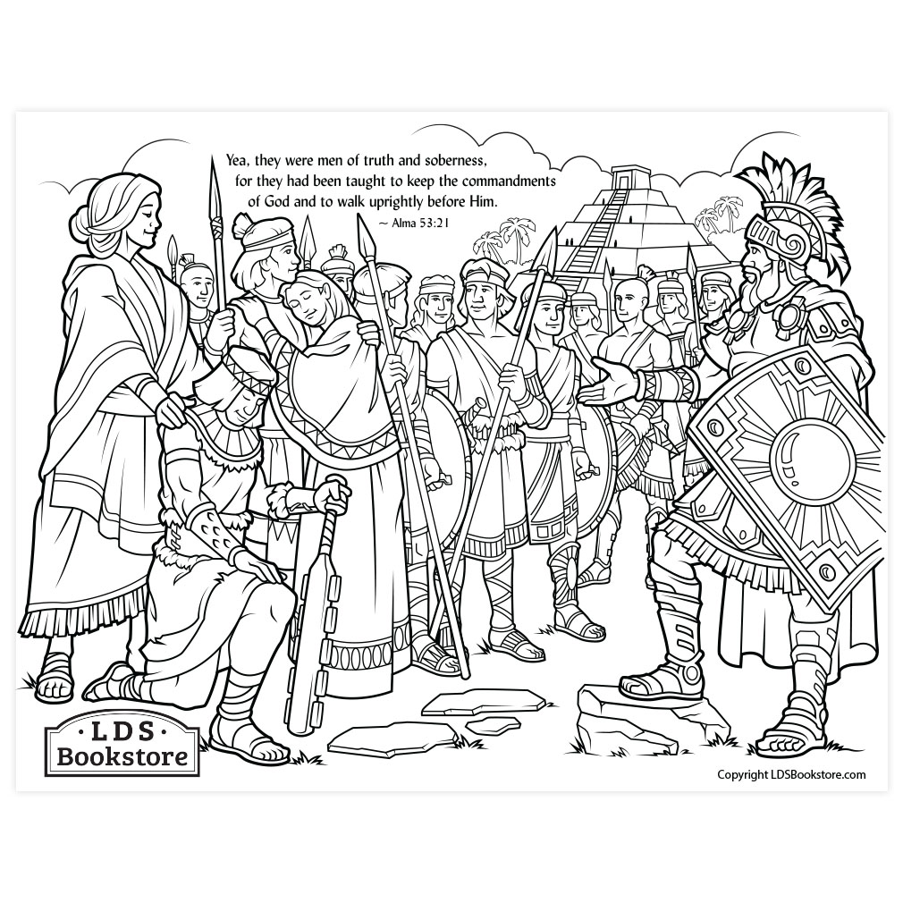 Stripling warriors coloring page
