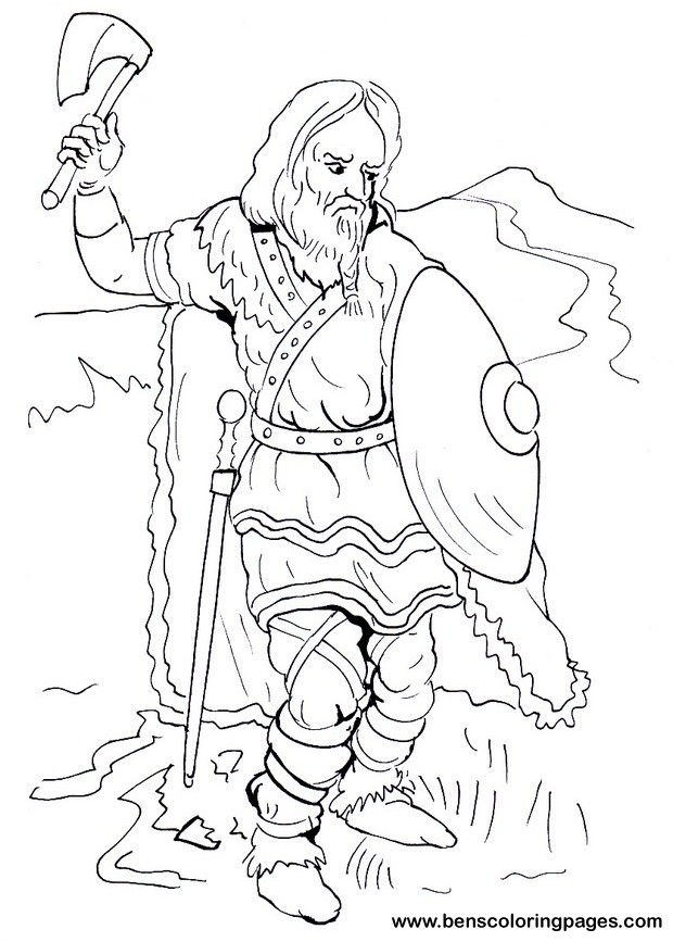 Frank warrior coloring pages for kids