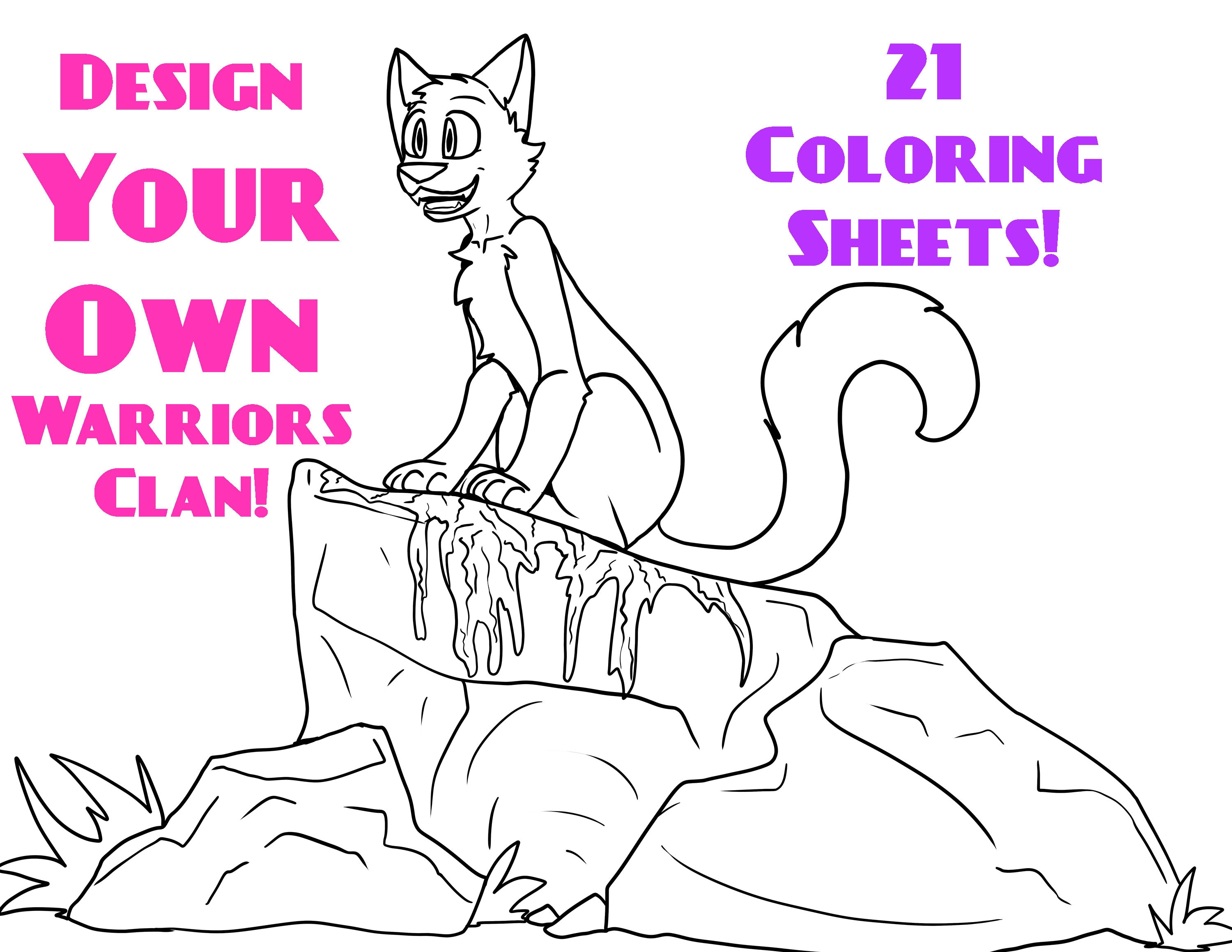 Design your own clan downloadable coloring sheets