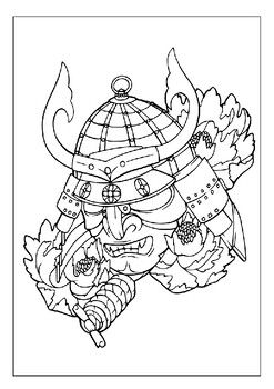Legendary samurai warriors printable coloring pages collection for kids