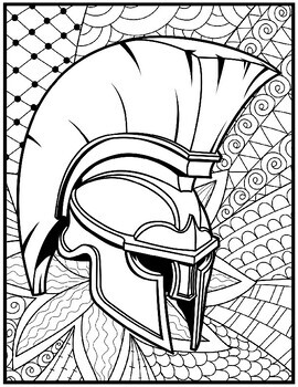 Warrior mindfulness sparta coloring pages spartan warriors activity pack