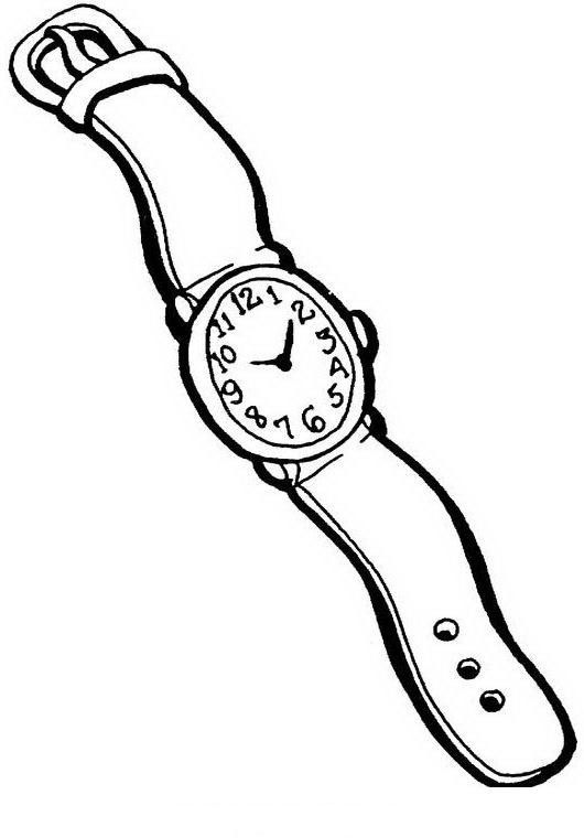 Clothing coloring pages watches for men colouring pages color