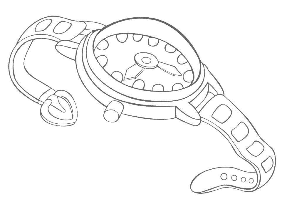 Daily necessities coloring page for kids