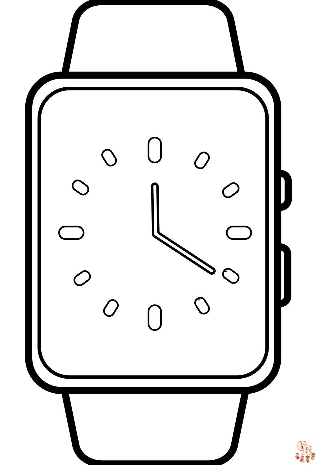 Printable watch coloring pages free for kids and adults