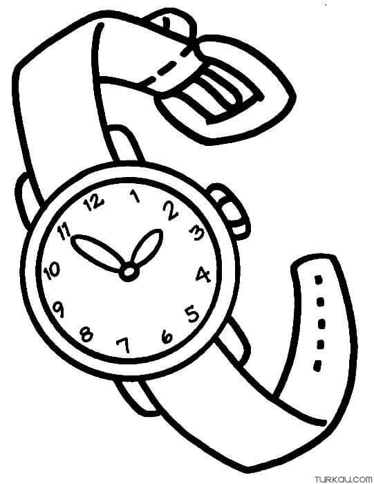 Basic watch coloring page