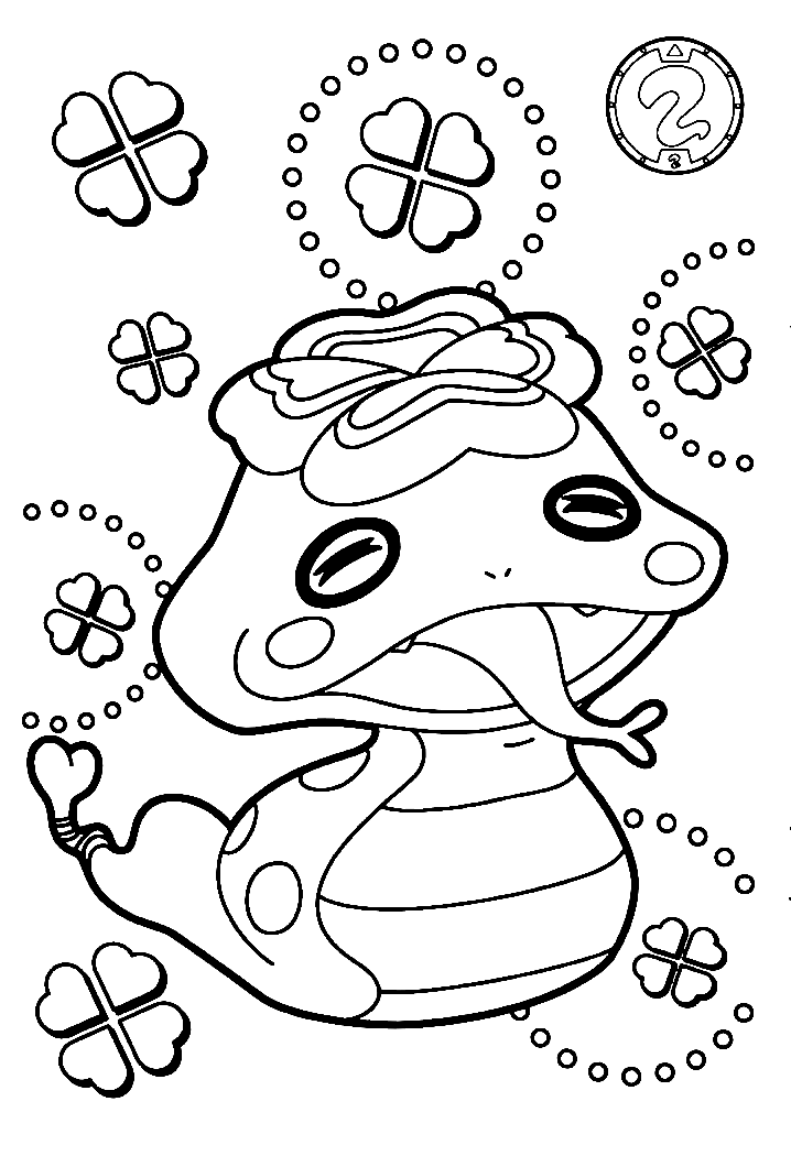 Yo kai watch coloring pages printable for free download