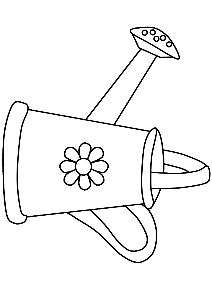 Watering can summer coloring pages coloring book summer coloring pages coloring pages for kids spring coloring pages