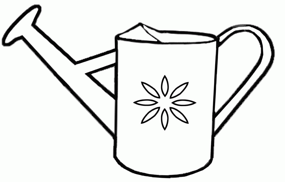 Printable watering can template