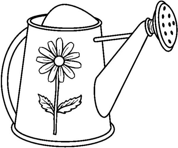 Watering can garden watering can coloring page garden coloring pages bunny coloring pages watering can