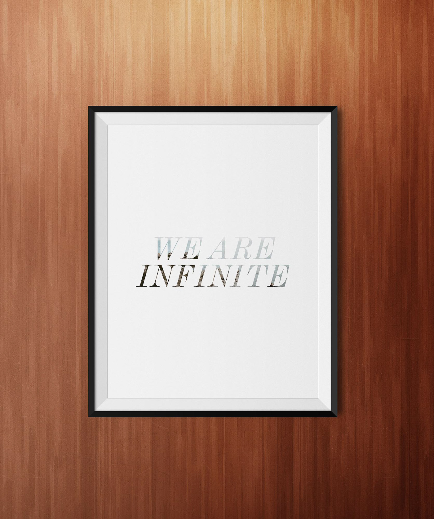 We are infinite