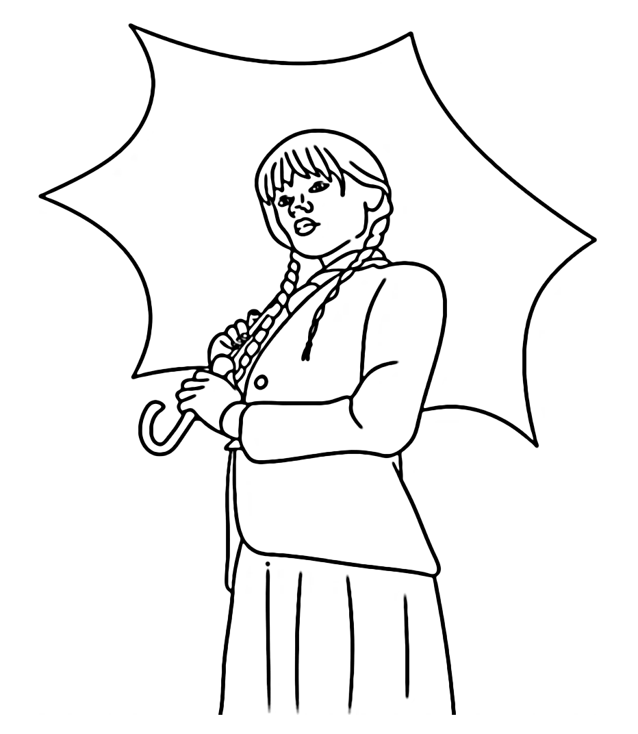 Wednesday coloring pages printable for free download