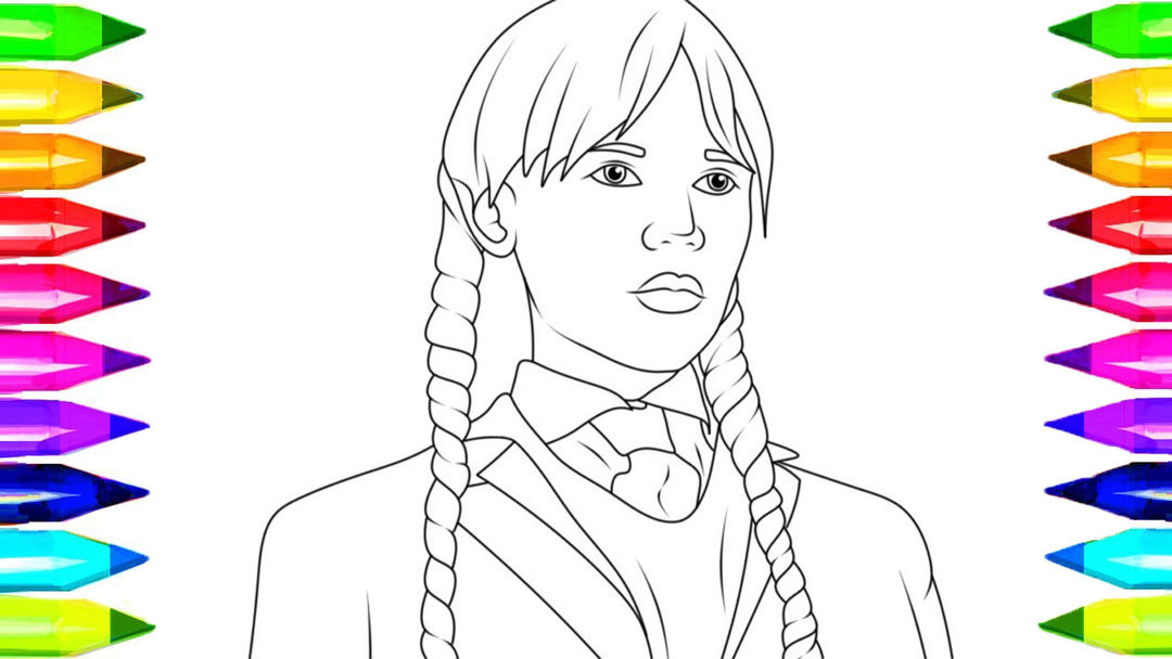 Wednesday addams coloring game android s