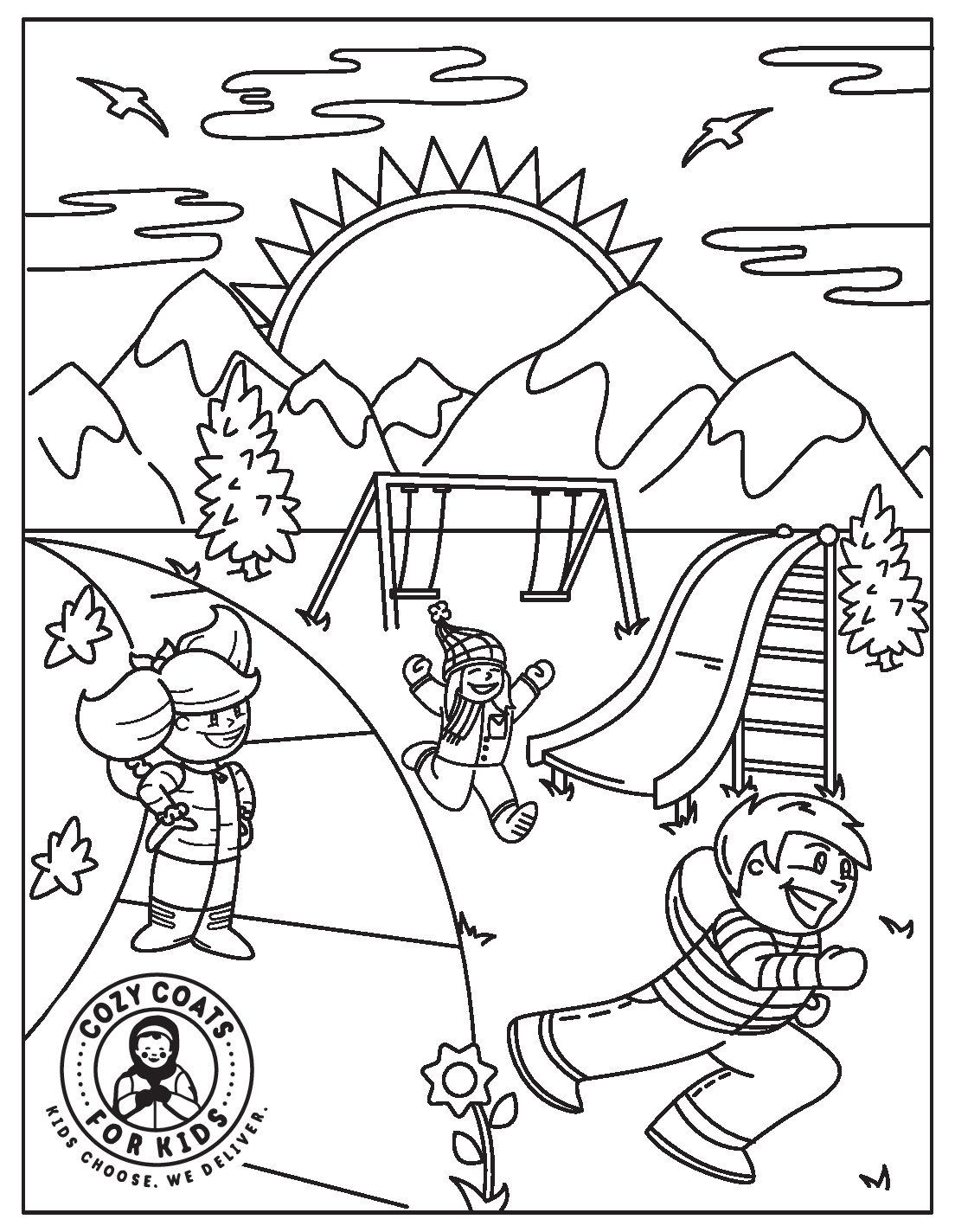 Free downloadable coloring sheet for children