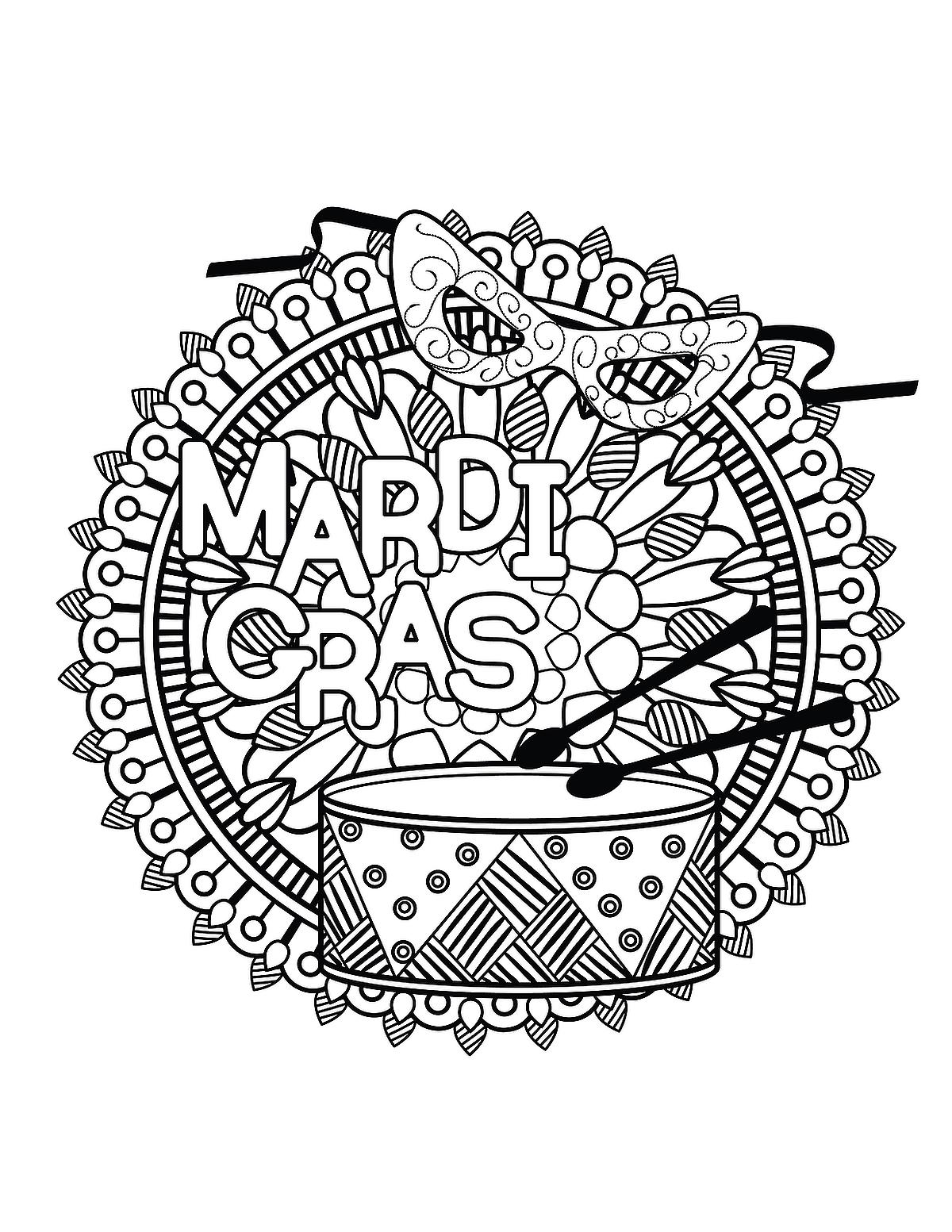 Mardi gras coloring pages free printable coloring pages of mardi gras fat tuesday printables mom
