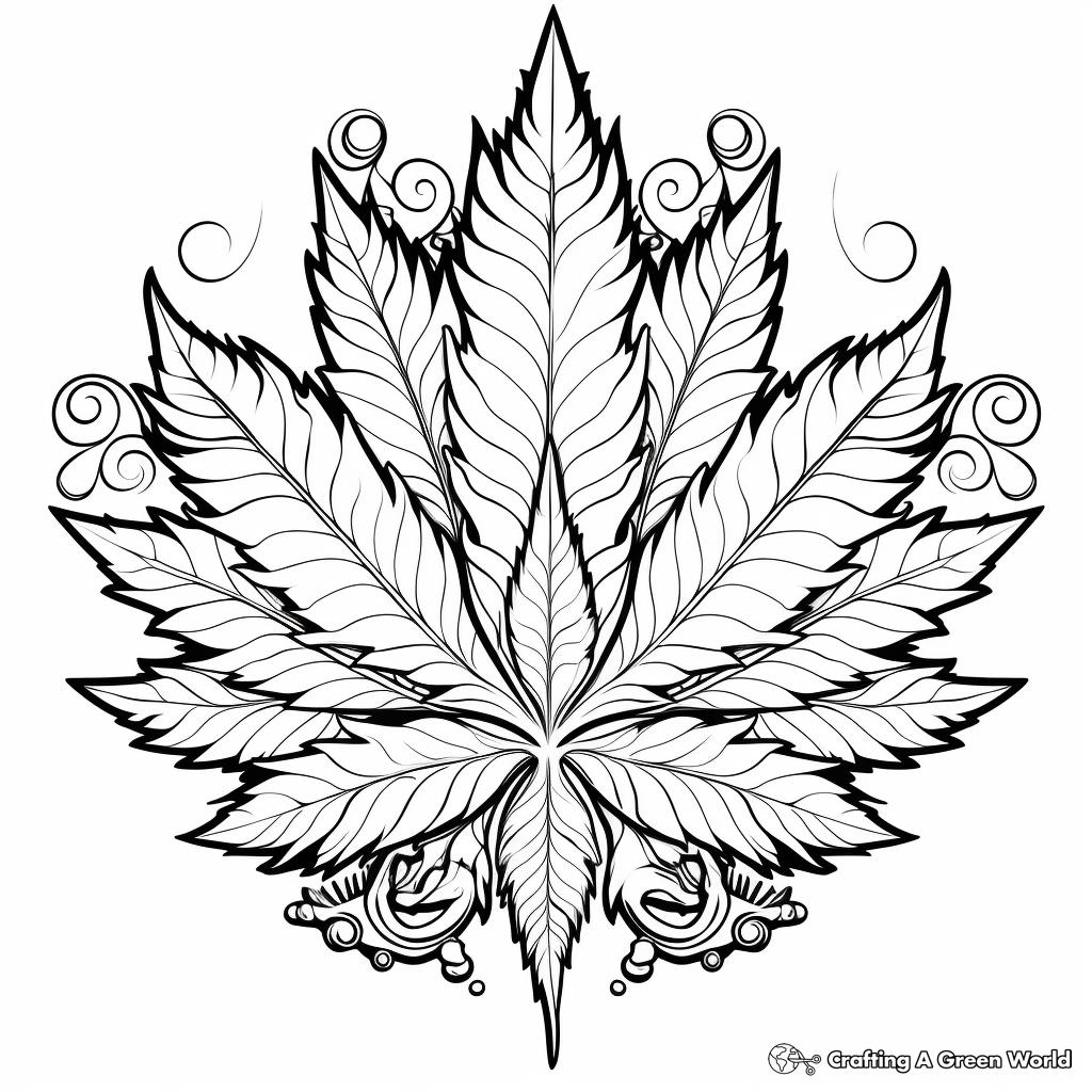 Weed coloring pages