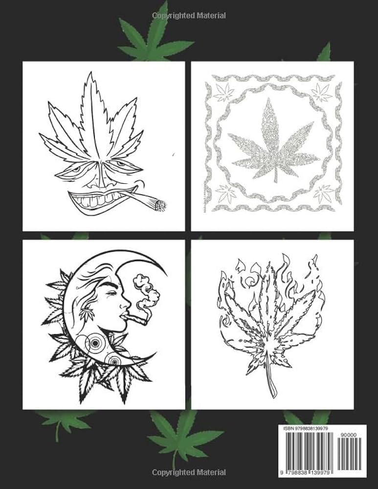 Cannabis funny weed coloring book for potheads cannabis coloring books for adults publisher patrica krusi books