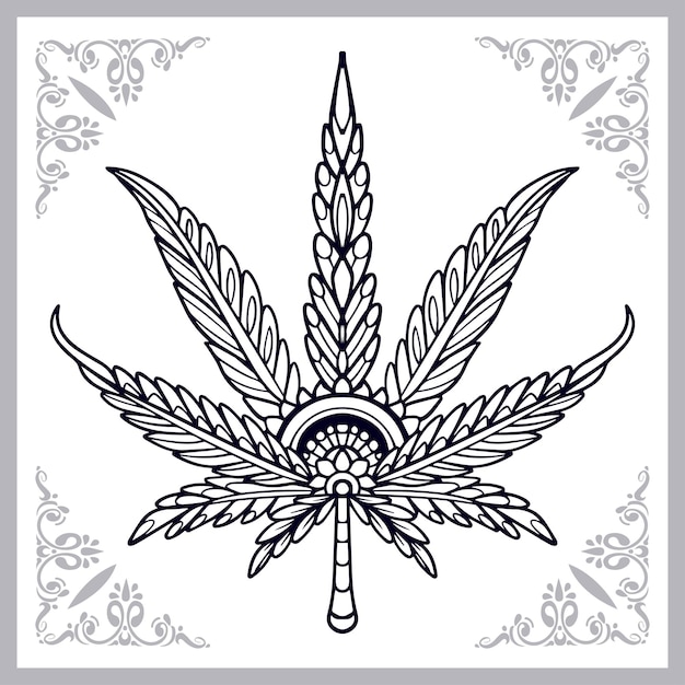 Weed coloring images