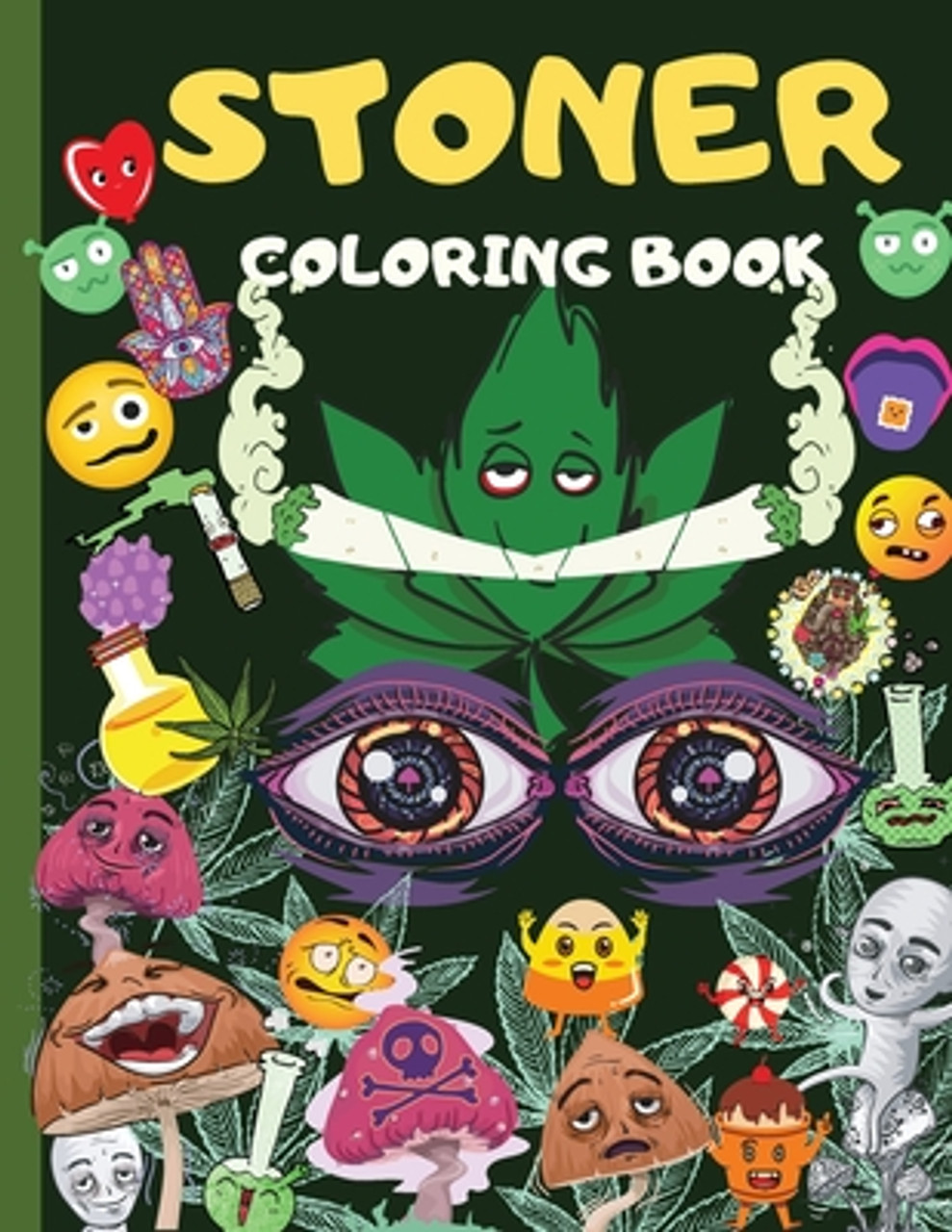 Stoner coloring book amazing weed activity and coloring book for men women marijuana