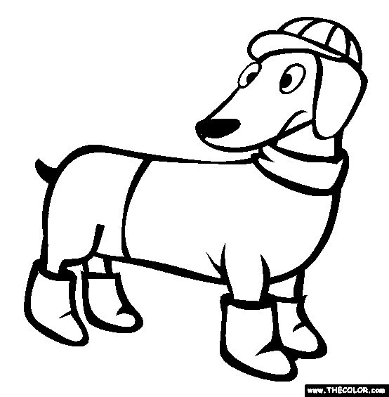 Dachshund coloring page free dachshund online coloring dog coloring page weiner dog dachshund