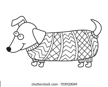 Dachshund coloring pages royalty