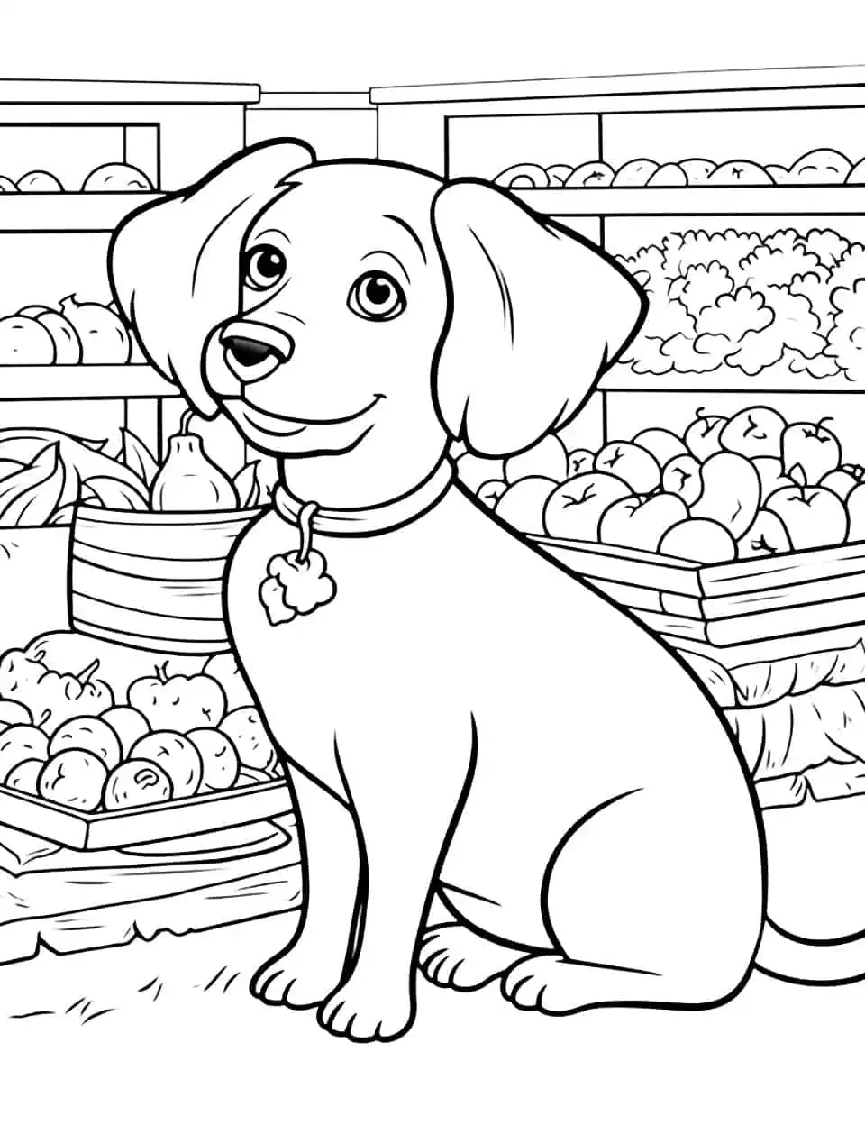 Dog coloring pages free printable sheets