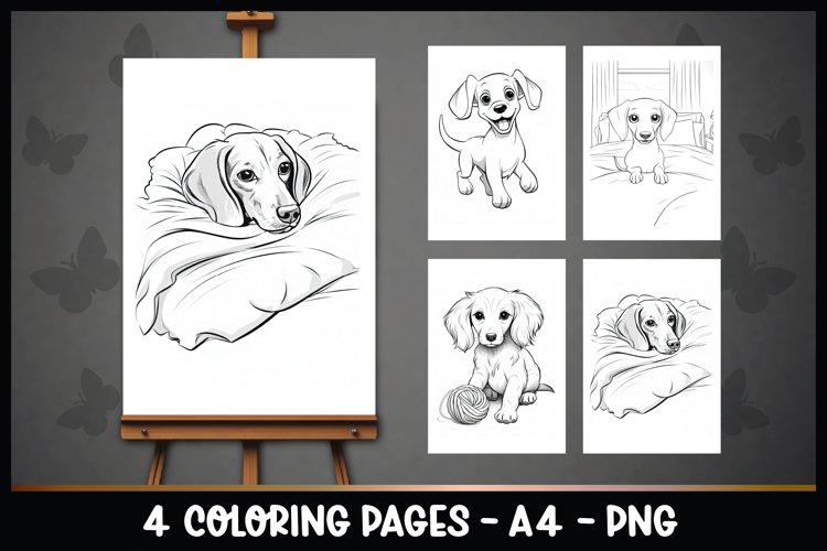 Cute dachshund dog coloring pages i coloring