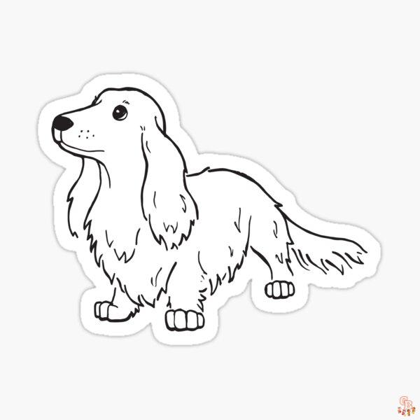 Enjoy coloring with wirehaired dachshund coloring pages