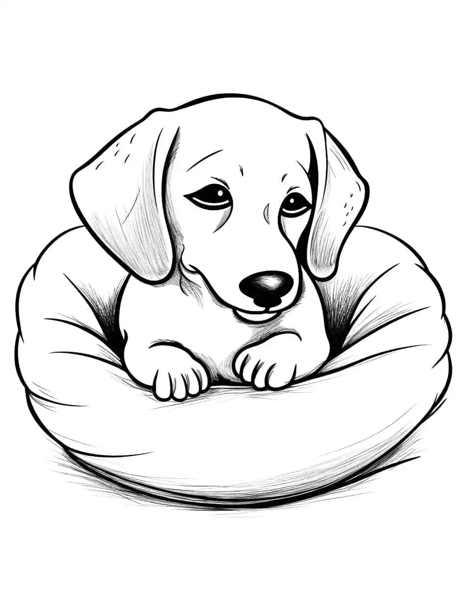 Dog coloring pages free printable sheets