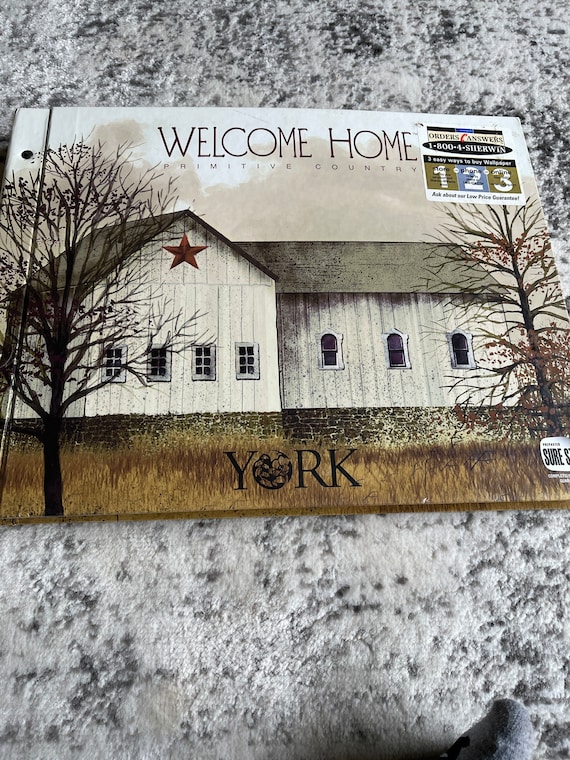 Wallpaper sample book wele home primitive country by york