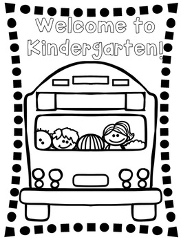 Wele to kindergarten coloring page by imagination island tpt