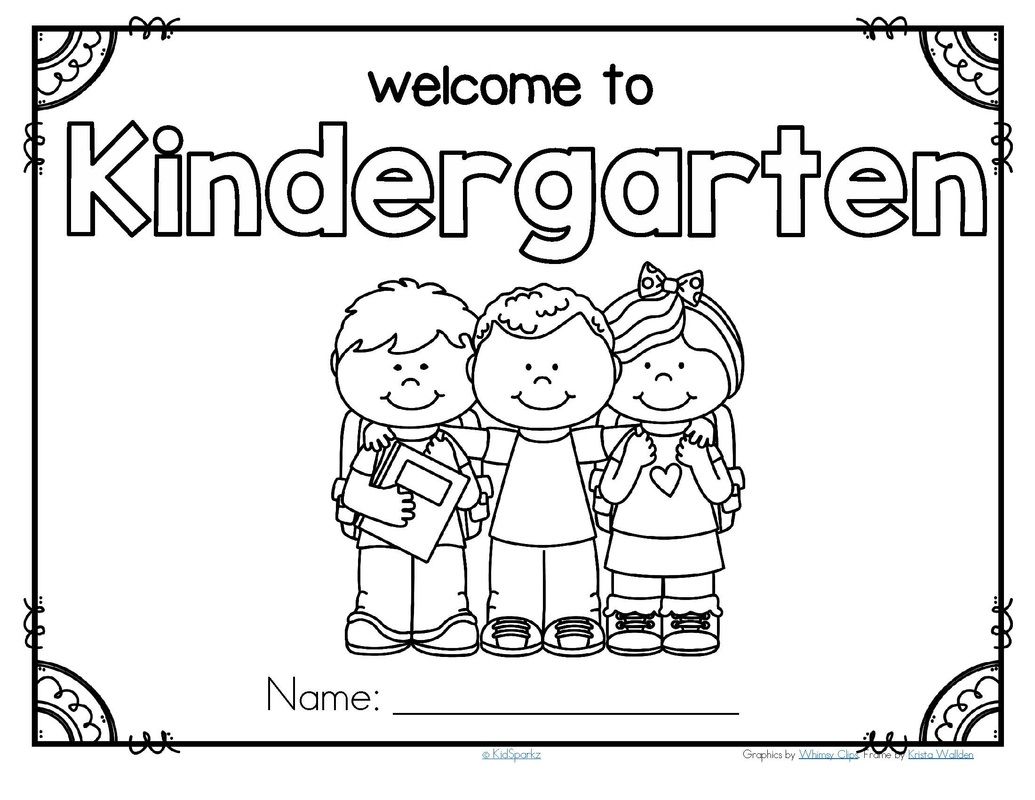 Free back to school wele poster for kindergarten kidsparkz wele to kindergarten coloring worksheets for kindergarten school coloring pages