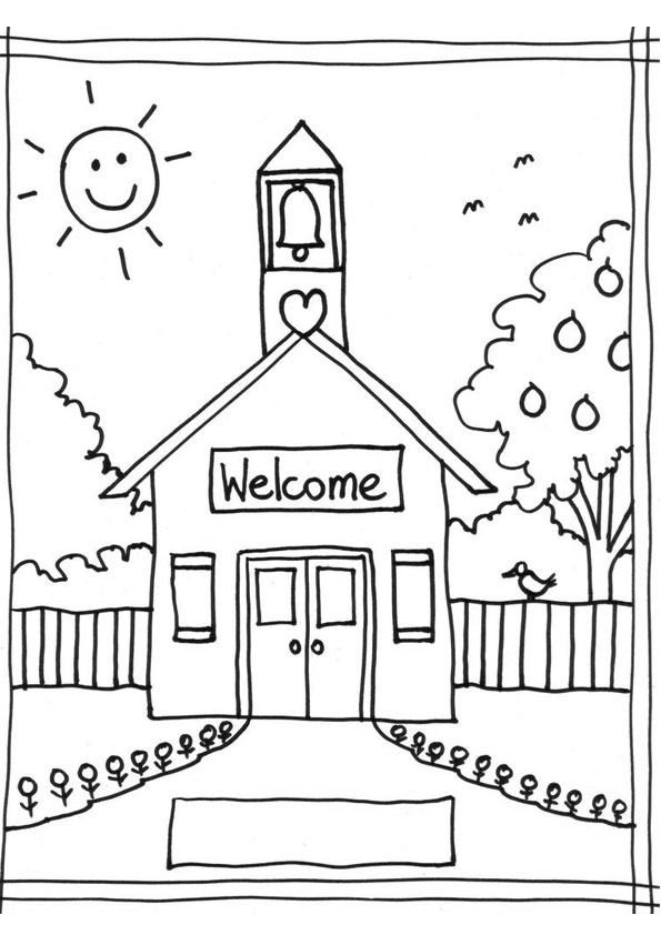 Coloring pages school coloring page