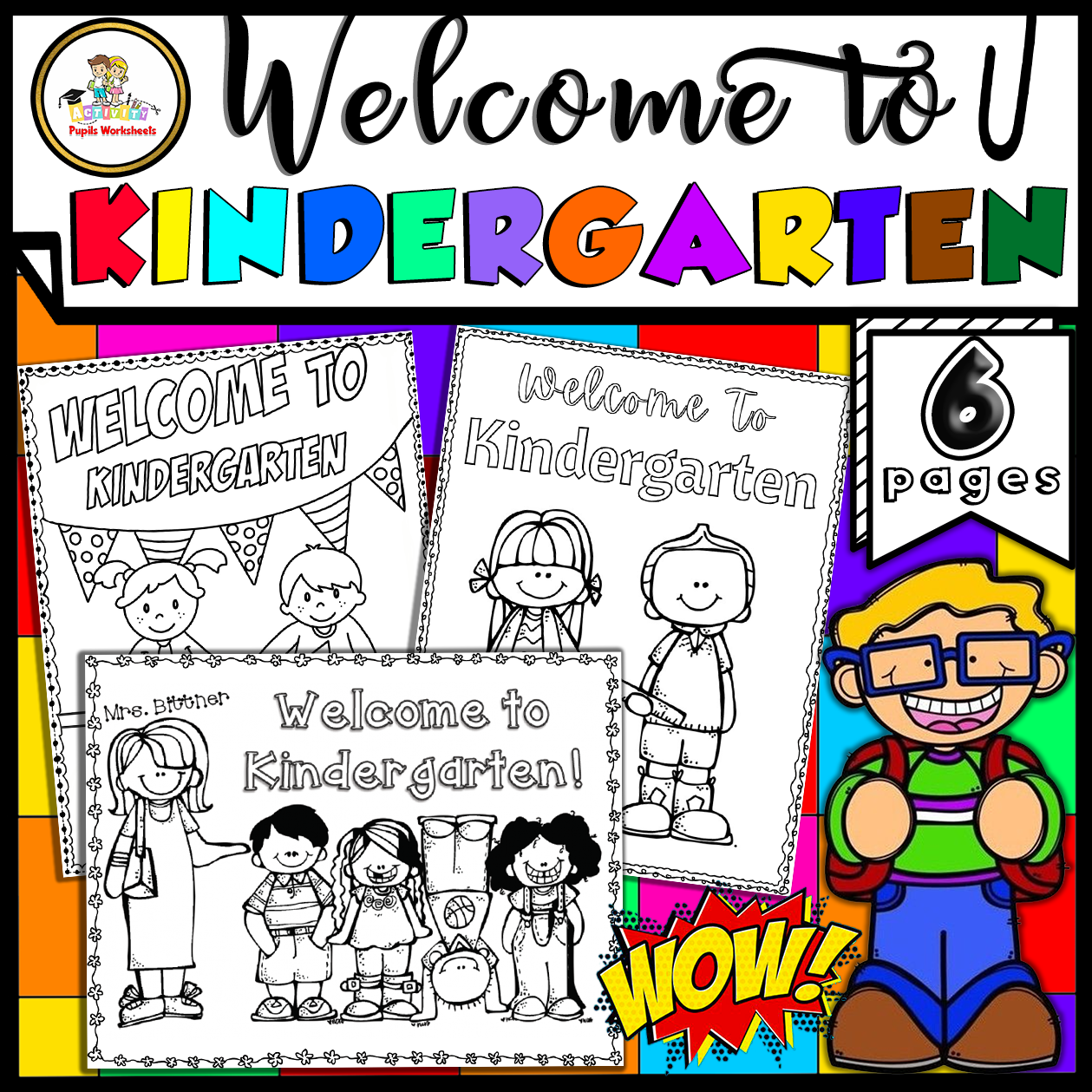 Fun wele to kindergarten coloring pages first day of school activities made by teachers