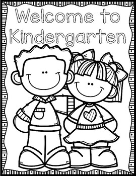 Wele to kindergarten coloring sheet