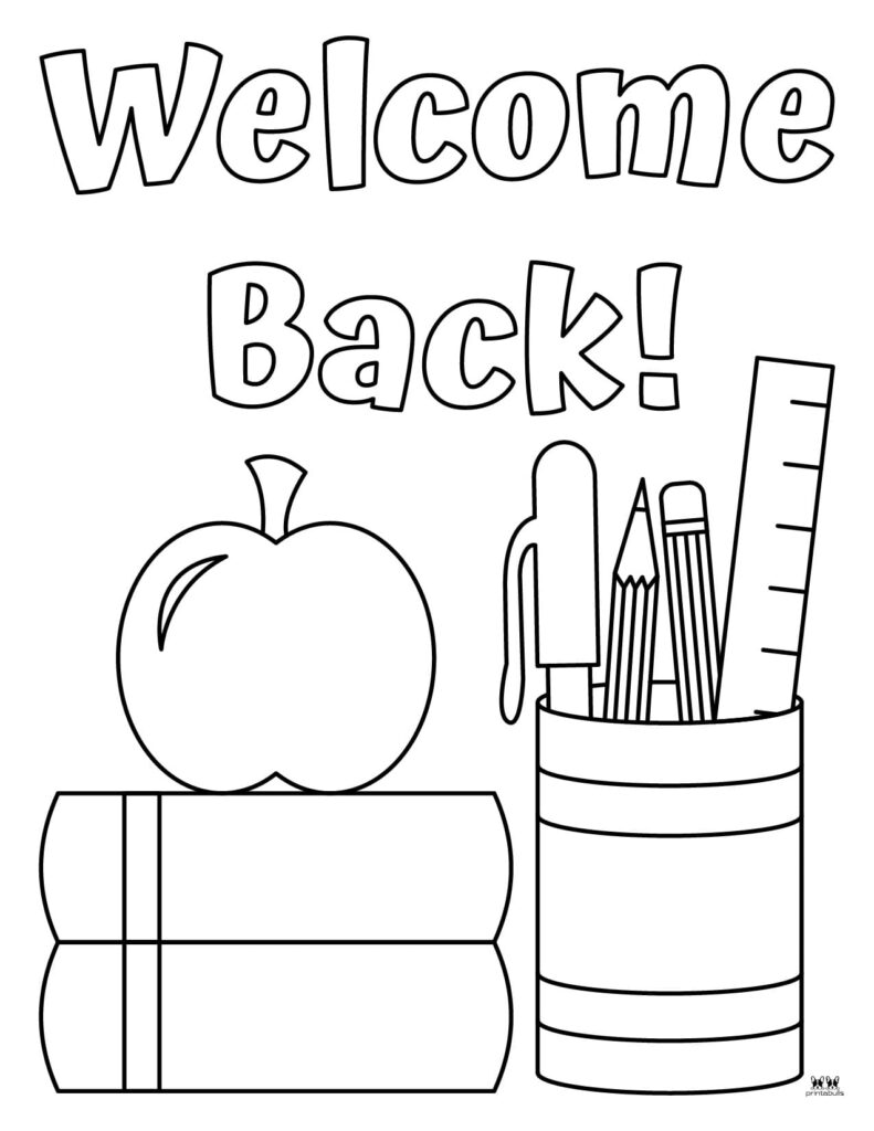 Back to school coloring pages