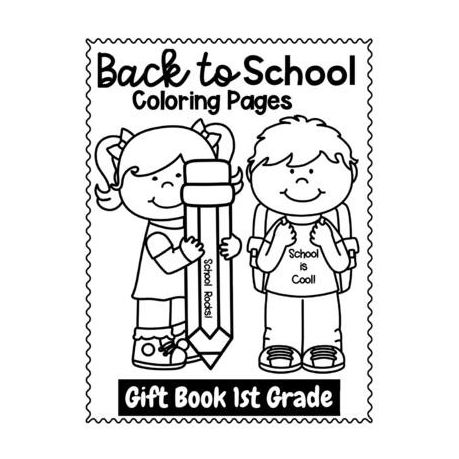 Back to school coloring pages gift book st grade wele back to school activities book for kids shop today get it tomorrow