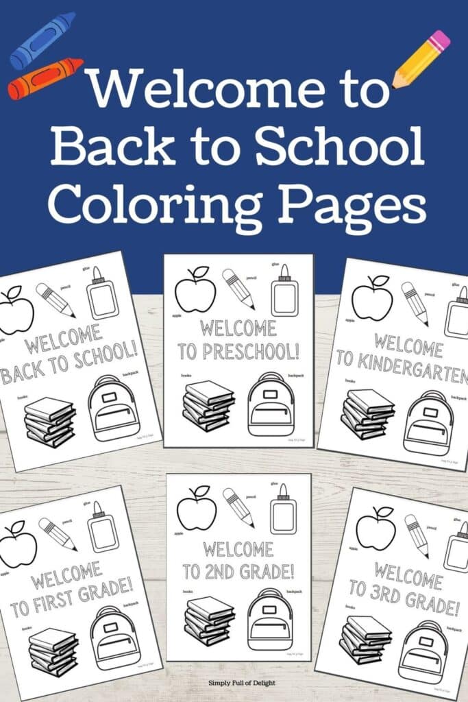 Wele back to school coloring pages free printables