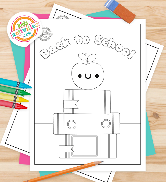 Preschool back to school coloring pages for kids kids activities blog