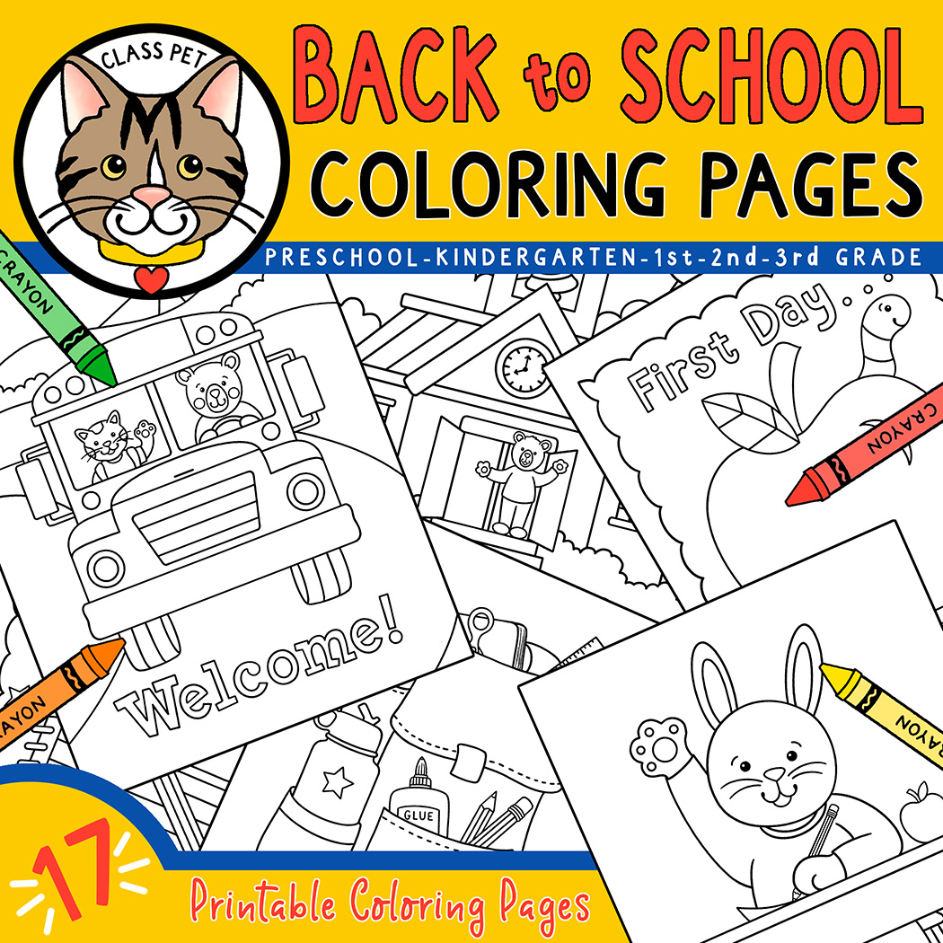 Back to school coloring pages made by teachers