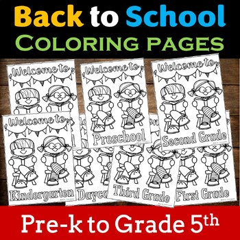 Wele back to school coloring sheets back to school first day of school made by teachers