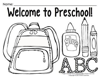 Coloring pages for back to school for preschool kindergarten and first grade school coloring pages wele to kindergarten preschool first day