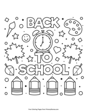 Back to school coloring pages â free printable pdf from